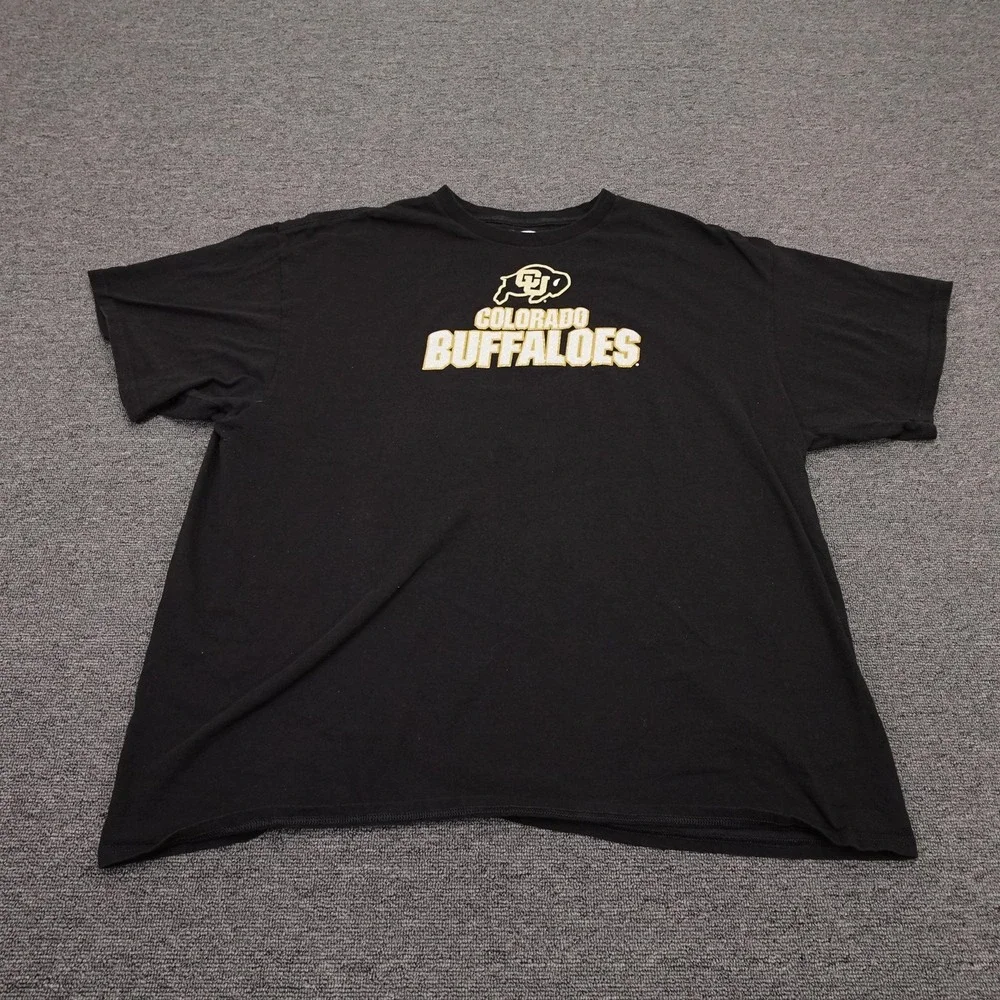 Colorado Buffaloes Shirt Mens 2XL Black NCAA Football Section 101 Majestic Tee